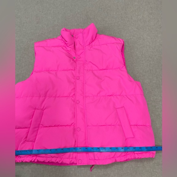 Wondershop, Puffer Vest Women’s Insulated,Full Zip,Pockets ,Pink,Size XXL - Picture 9 of 12